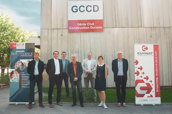 Cuynat Construction et le département Génie Civil – Construction Durable (GCCD) de l’IUT1 s’unissent pour 3 ans !